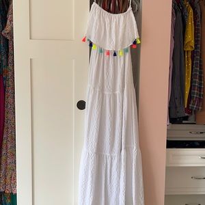 Lilly Pulitzer Maxi Tassel Dress, strapless!